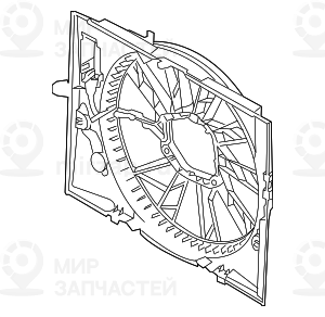 кожух вентилятора
 BMW 17417543283