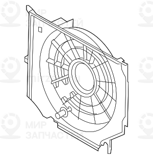 кожух вентилятора
 BMW 17427542913