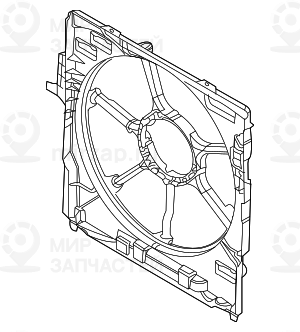 кожух вентилятора
 BMW 17427598737