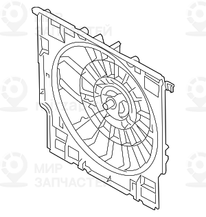 Кожух Вентилятора Со Звукоиз.кольцом
 BMW 17427953225