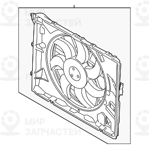 Кожух вентилятора с вентилятором 850W
 BMW 17428508253