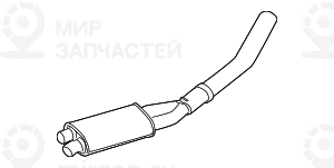 Средний глушитель
 BMW 18107524769