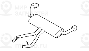 Задний дополнительный глушитель
 BMW 18107558646