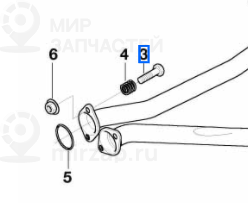 Болт с шестигранной головкой M8
BMW 18307503581