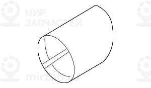 Насадка на выпускную трубу, хромир. Л
 BMW 18307535436