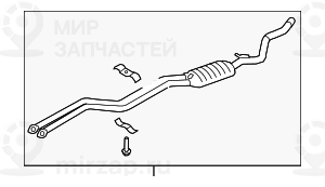 At-катализатор с передним глушителем
 BMW 18307560015