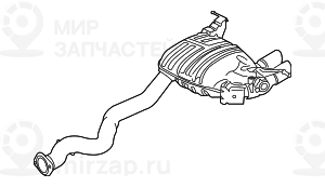 Дополнительный глушитель Зд с заслонкой
 BMW 18307599744