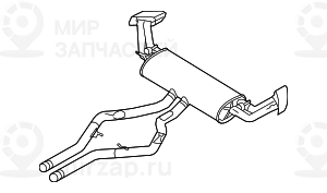 Задний дополнительный глушитель
 BMW 18307646122