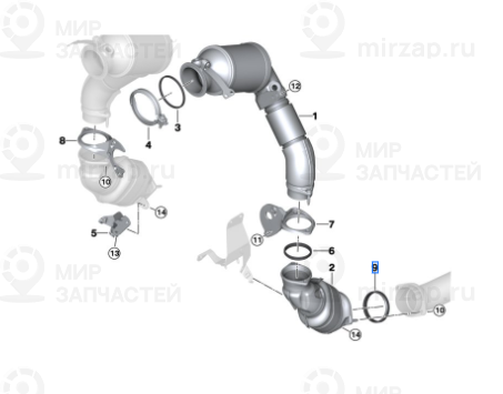Уплотнительная Прокладка
 BMW 18309504710
