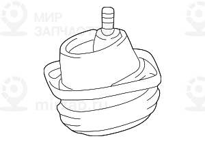 Резиновая подушка с фланцем Л
 BMW 22111092895