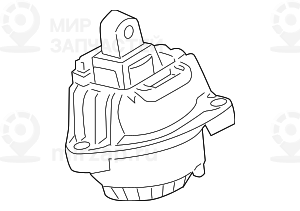 Резиновая подушка Л
 BMW 22116775905
