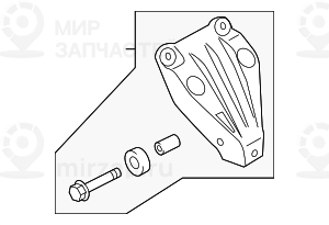 Несущий кронштейн двигателя Л
 BMW 22116796781