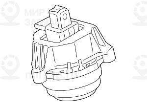 Motorlager Links
 BMW 22116860471