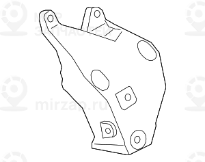 Motortragbock Links
 BMW 22116861563