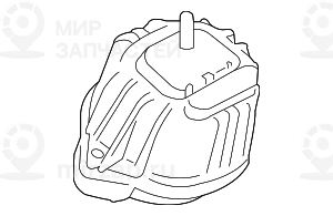Резиновая подушка л
 BMW 22116868489