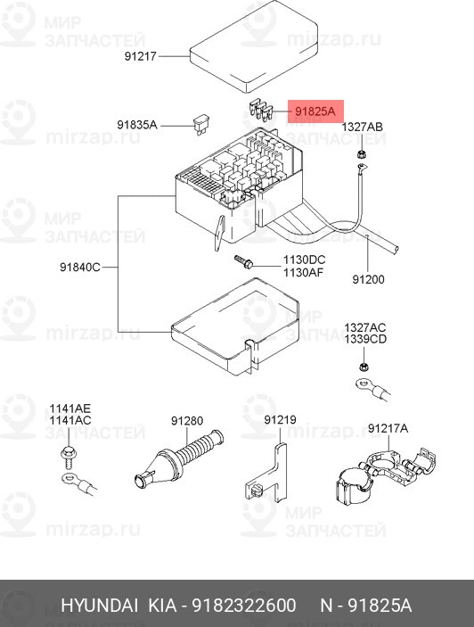 Запчасть HYUNDAI 9182322600