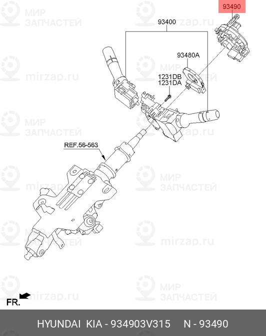 Запчасть HYUNDAI 934903V315