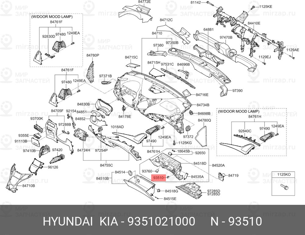 Запчасть HYUNDAI 9351021000