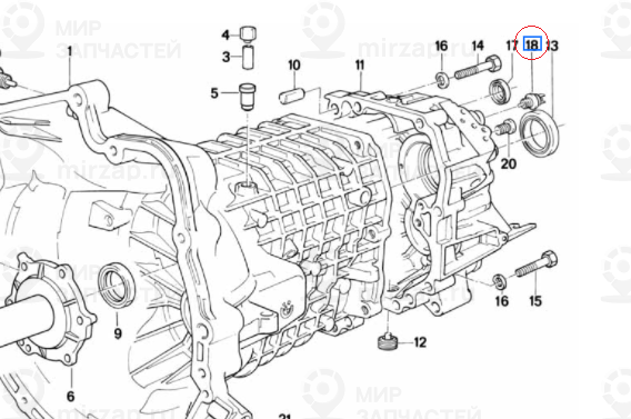Выключатель фонарей заднего хода M12X1,5
 BMW 23141354071