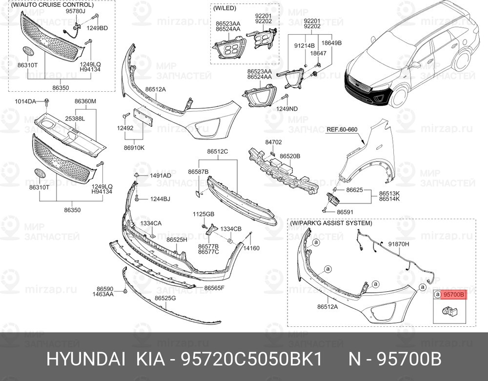 Запчасть HYUNDAI 95720C5050BK1