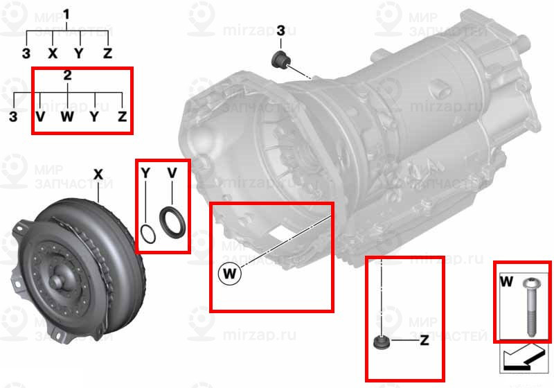 Reparatursatz Antrieb
 BMW 24007855288