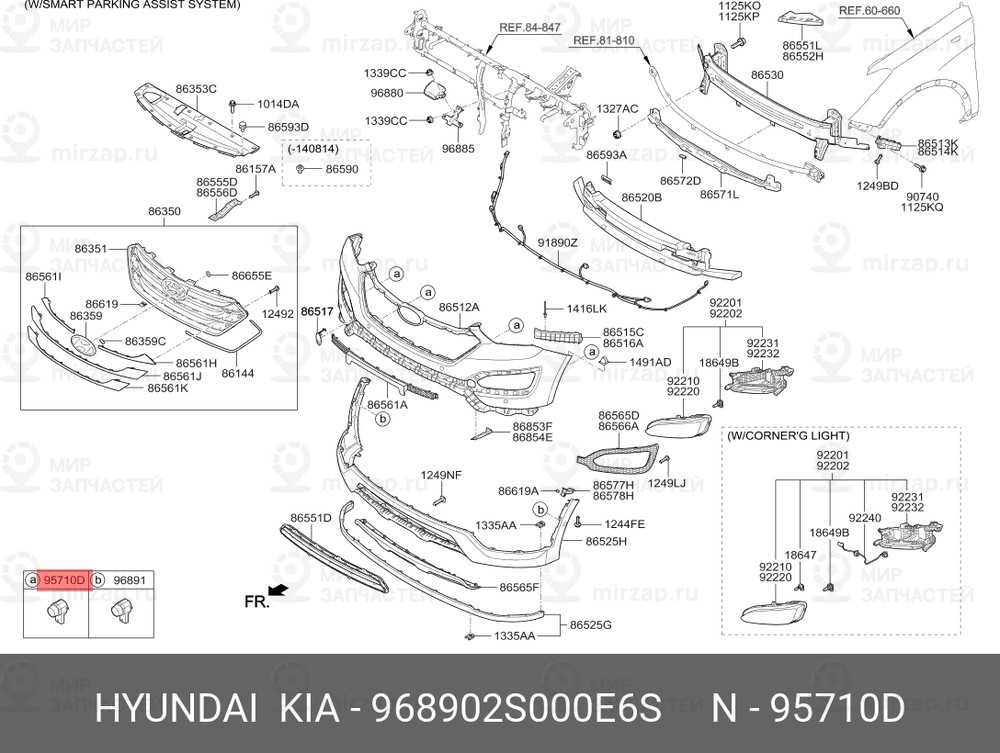 Запчасть HYUNDAI 968902S000E6S