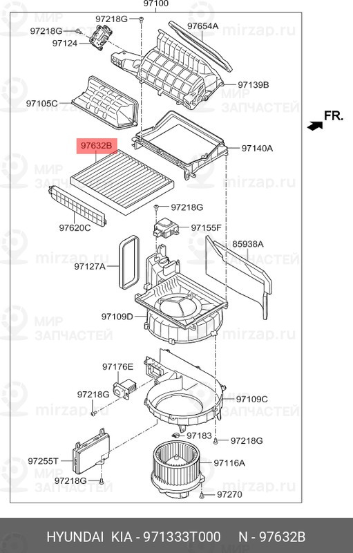 Запчасть HYUNDAI 971333T000