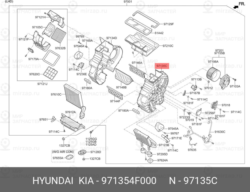 Запчасть HYUNDAI 971354F000