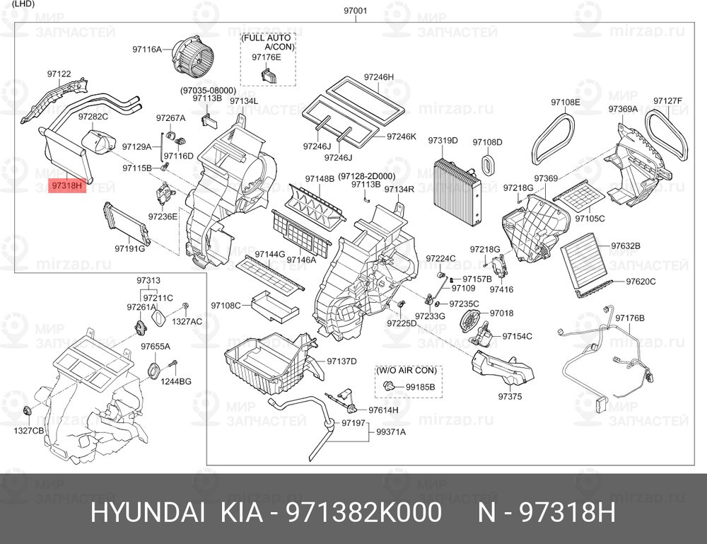 Запчасть HYUNDAI 971382K000