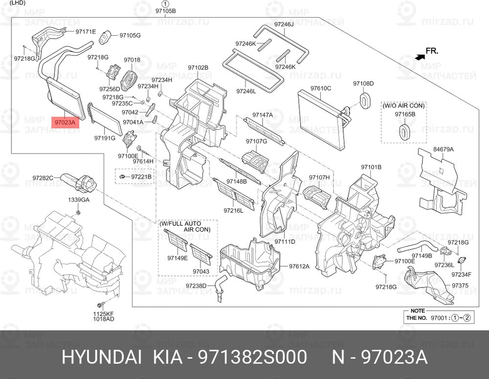 Запчасть HYUNDAI 971382S000