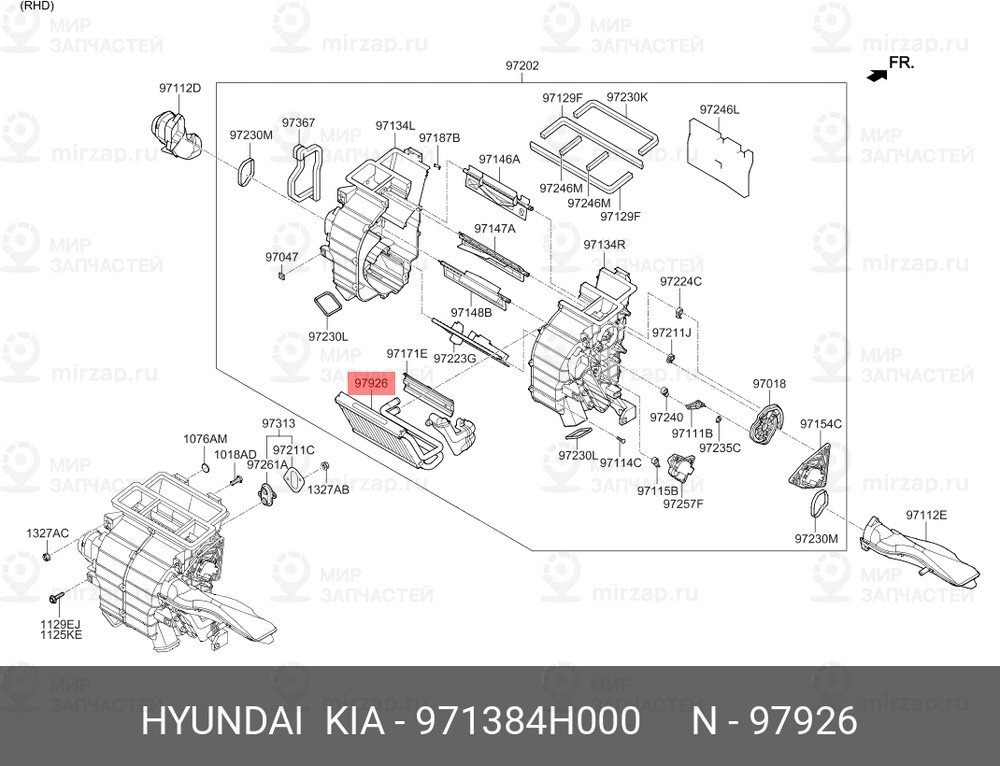 Запчасть HYUNDAI 971384H000