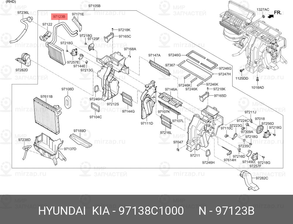 Запчасть HYUNDAI 97138C1000