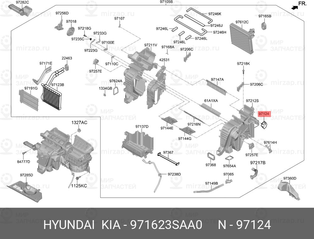 Запчасть HYUNDAI 971623SAA0
