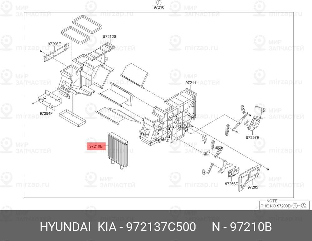 Запчасть HYUNDAI 972137C500