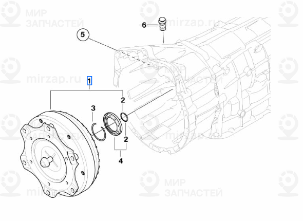 К-т гидротрансформ.крутящего момента R145TTD
 BMW 24407596066