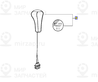 Головка рычага пер.передач кожа с подсв. M-TECHNIK! заменен на 25112231550
 BMW 25112231551