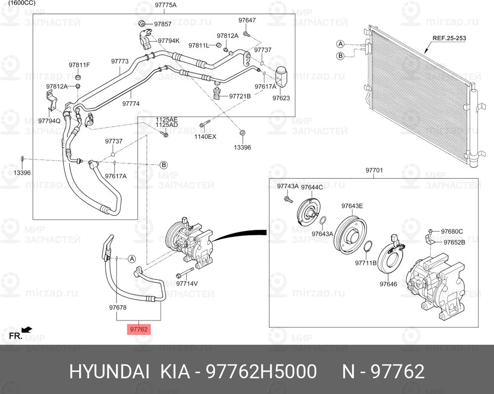 Запчасть HYUNDAI 97762H5000