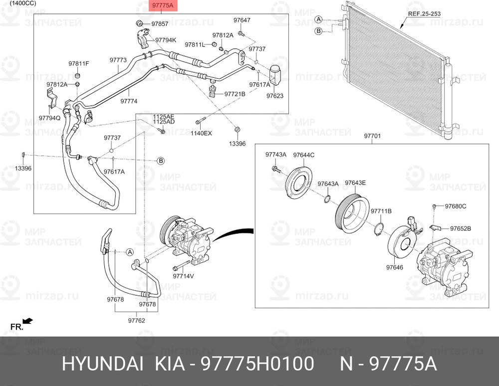 Запчасть HYUNDAI 97775H0100