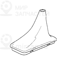Крышка рычага селектора кожа SCHWARZ
 BMW 25161422976
