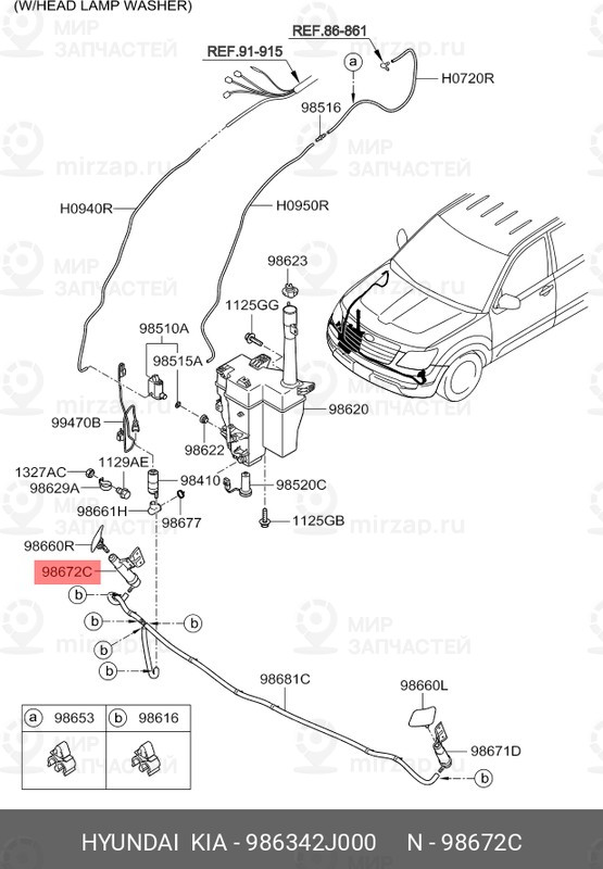 Запчасть HYUNDAI 986342J000