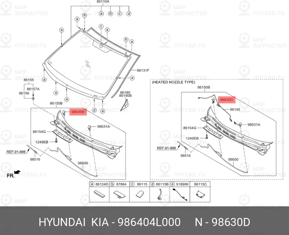 Запчасть HYUNDAI 986404L000