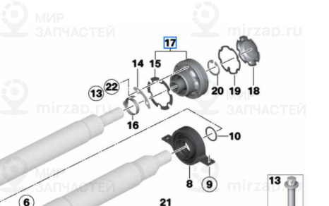 Запчасть BMW 26112282725
