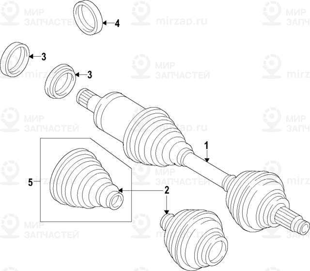 Ремонтный Комплект Выходной Части
 BMW 27108681581