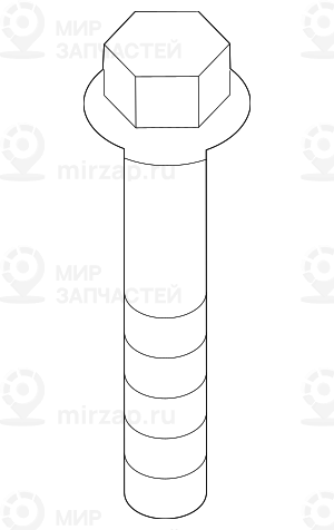 Болт с шестигранной головкой с фланцем M12X1,5X95-ZNS3
 BMW 31106760222