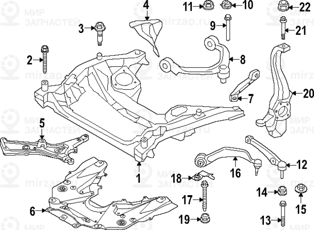 Vorderachstrг¤Ger
 BMW 31106897195