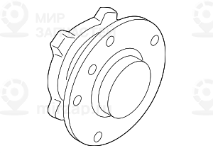 Radnabe Mit Lager Vorne
 BMW 31207857506
