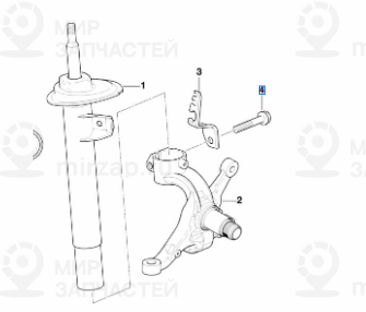 Болт с шестигранной головкой с шайбой M12X1,5X55-10.9
 BMW 31306779487