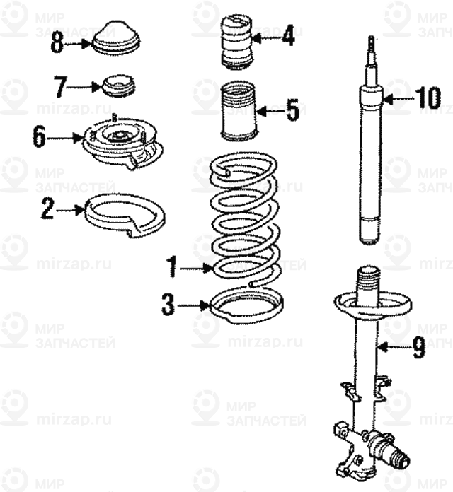 Амортизационная стойка Л Пд
 BMW 31311138487