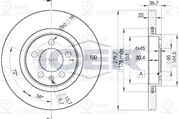 Запчасть ICER 78BD56032