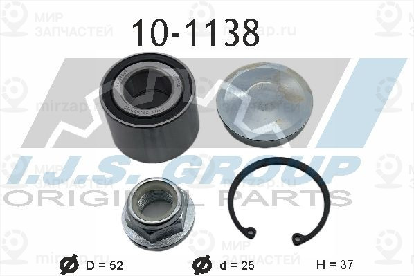 Комплект подшипника ступицы колеса IJS 101138